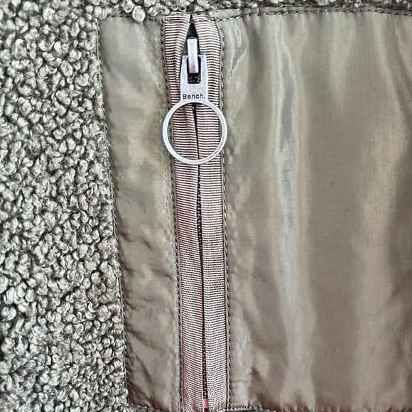 🆕 BENCH FLEECE GREEN BOMBER JACKET SIZE XS - Picture 7 of 10